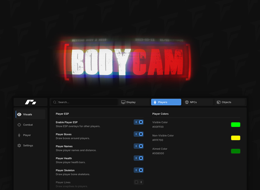 Bodycam FENTRY — undetected Bodycam assistant banner from Fentry